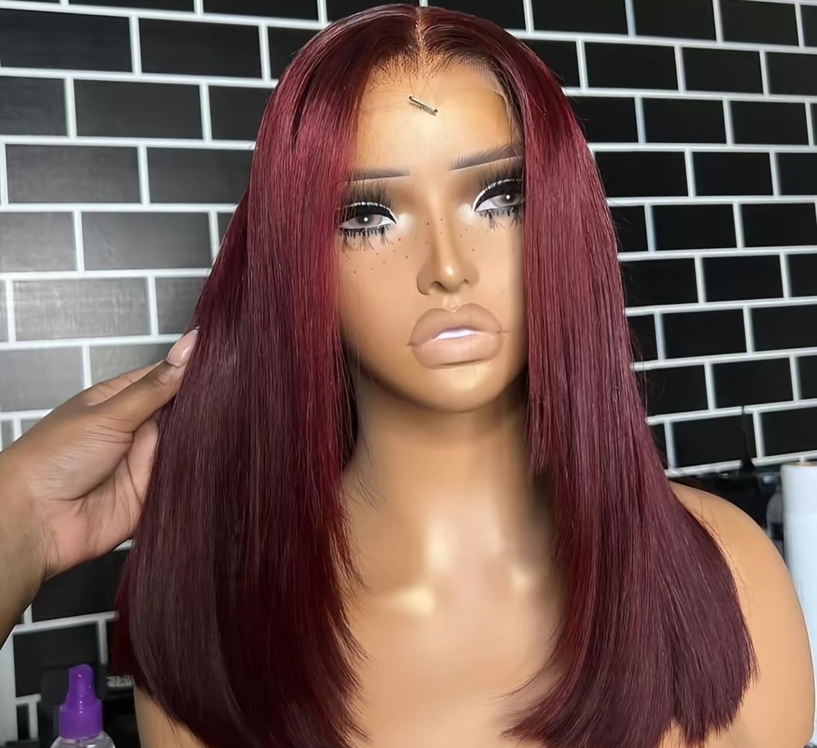 16’ Burgundy Wig