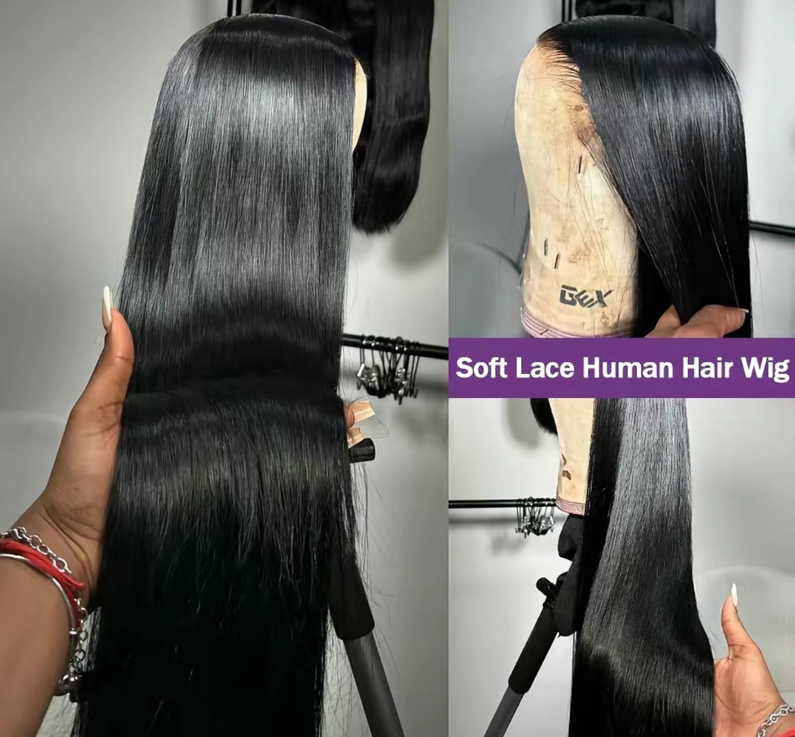 Glueless Bone Straight Wig
